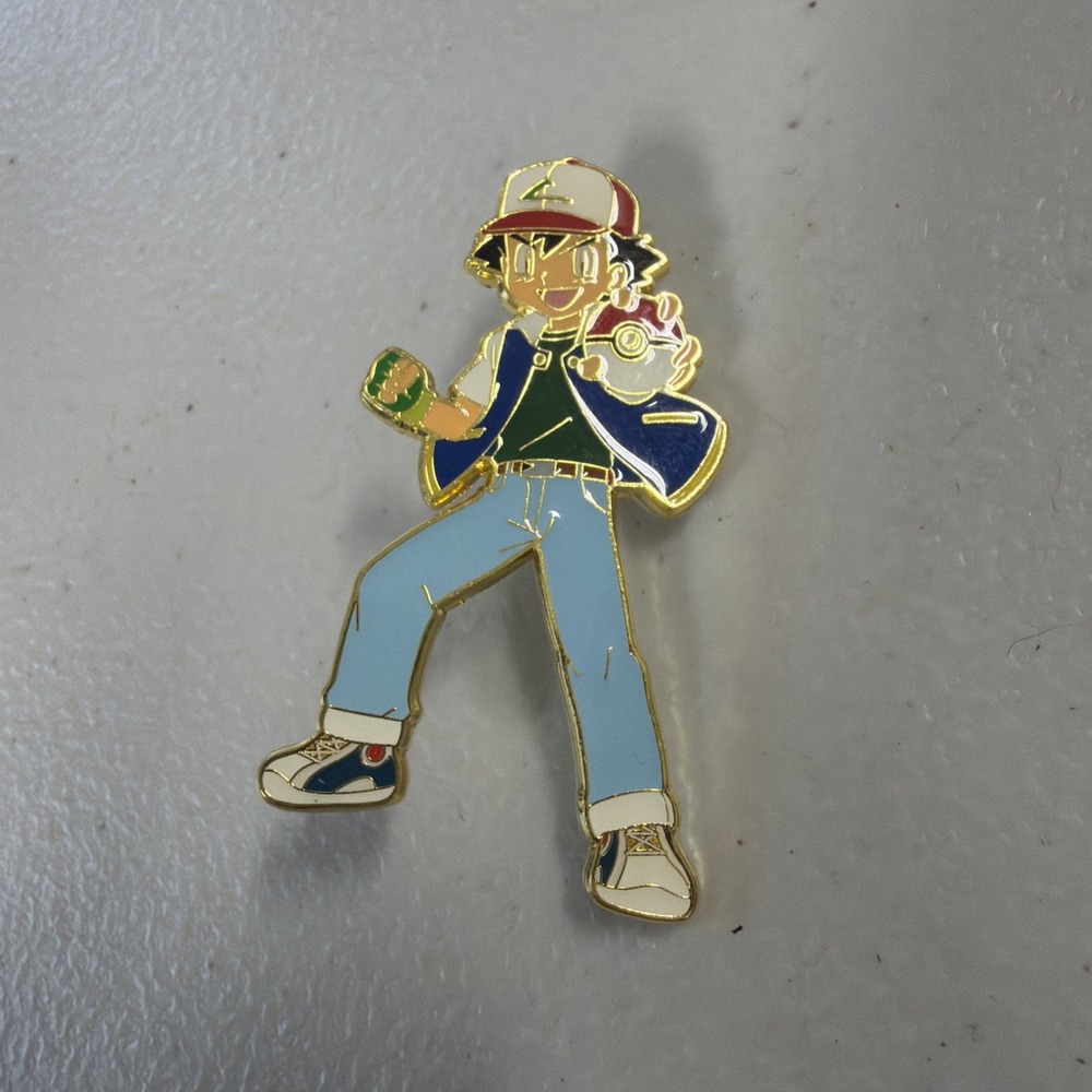 Pokemon Bioworld Boxlunch Exclusive Ash Ketchum 2" Pin